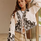Boheme Printed Lace Up Short Jacket