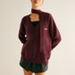 V-Neck Button Knit Outerwear With Scarf