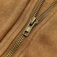 Suede Zipper Shift Jacket