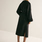 Large Collar Belted Wool Long Coat