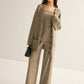 Ribbed Loose Knit Outerwear