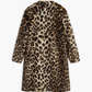 Leopard Print Faux Fur Coat