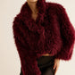 Crop Faux Fur Coat