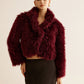 Crop Faux Fur Coat