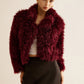 Crop Faux Fur Coat