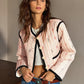 Boheme Contrast Piping Short Jacket