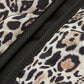 Contrast Trim Leopard Printed Winter Coat