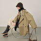 Lapel Loose Belted Trench Coat