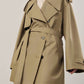 Lapel Loose Belted Trench Coat