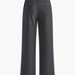 Contrast Trim Pleated Draped Pants