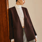 Utility V-Neck Blazer Without Belt