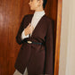 Utility V-Neck Blazer Without Belt