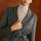 Beaded-Decor Blazer Without Belt