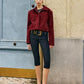Zipper-Pockets Lapel Suede Jacket