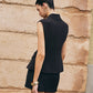 Deep V-Neck Button Slim Vest