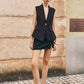 Deep V-Neck Button Slim Vest