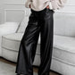 Versatile Faux Leather Pants