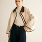 Contrast Binding Minky Jacket