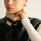 Teddy Lined PU Leather Vest