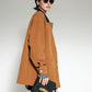 Contrast Collar Suede Blazer
