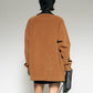 Contrast Collar Suede Blazer