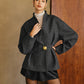 Side Pleated Coat Without Belt