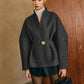 Side Pleated Coat Without Belt