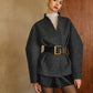 Side Pleated Coat Without Belt