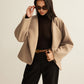 Plain Lapel Shift Jacket