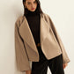 Plain Lapel Shift Jacket