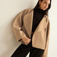 Plain Lapel Shift Jacket