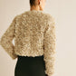 Flower Crew Neck Blazer