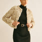 Flower Crew Neck Blazer