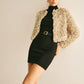 Flower Crew Neck Blazer