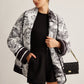 Boheme Contrast Binding Lapel Winter Coat