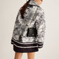Boheme Contrast Binding Lapel Winter Coat