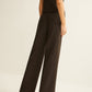 High-Waist Straight Pants