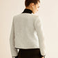 Elegant Contrast Trim Blazer