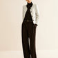 Elegant Contrast Trim Blazer