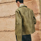 Loose PU Leather Straight Jacket