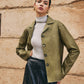 Loose PU Leather Straight Jacket