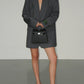 Lapel Button Pockets Blazer