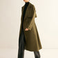 Retro Belted Long Trench Coat