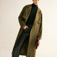 Retro Belted Long Trench Coat