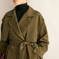Retro Belted Long Trench Coat