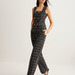 Checked Tweed Button Vest