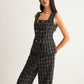 Checked Tweed Button Vest