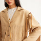 Boheme Tassel Suede Blazer