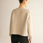Wool-Blend Elegant Button Blazer