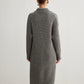 Ribbed Button Knit Long Outerwear